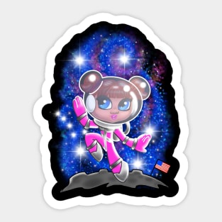 Going To The Moon Girls! Sticker